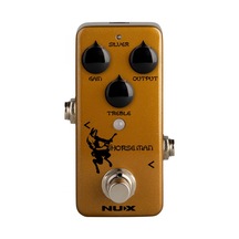 Nux Nod-1 Horseman Overdrive Profesyonel - Klon Centaur Clone Efsanevi Gold Ve Silver Modları, Transparent Overdrive Karakteri, Voltajı Dahili Olarak 18v'a Yükseltme Ölçüler: 94 X 51 X 53 Mm