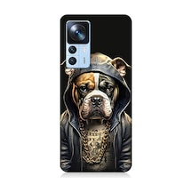 Xiaomi Mi 12t Pro Uyumlu Rapçi Köpek Desenli Silikon Kılıf