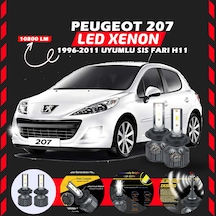 Peugeot 207 1996-2011 Sis Farı Uyumlu Şimşek Etkilii Led Xenon Premium Series H11