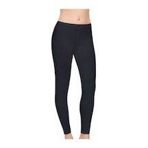 Tutku Elit Siyah Bayan Likralı Uzun Tayt Kadın Spor Taytı Siyah