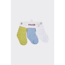 Panço Erkek Bebek Puantiyeli Renkli Soket Çorap 2412BB11002
