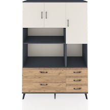Hyperion Dolap 8 Raflı 5 Çekmeceli 3 Kapaklı 132x44x195 Antrasit-aytaşı/çam Aytası/atlas Çam Hyperion Dolap 8 Raflı 5 Çekmeceli 3 Kapaklı 132x44x195 Antrasit-aytaşı/çam Aytası/atlas Çam
