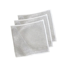 Bulaşık Ovma Ovalama Yanmış Yağ Ağır Kir Bezi Teli Telli Bez - 20x20 Cm. - 3 Adetlik Paket
