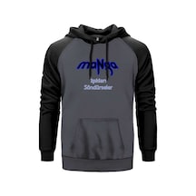 Manga Is Ikları So Ndu Rseler Gri Renk Reglan Kol Sweatshirt
