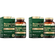 Bromelain Forte 60 Kapsül 2 Kutulu Set