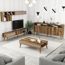 Variant Milan 3'Lü Salon Takımı - Ceviz - Ceviz