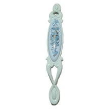 Miray 128 Mm Metal Krem Kasa Beyaz Mavi Çiçek Desenli / 5 Adet Krem