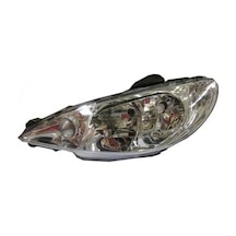 2002-2009 Peugeot 206 Hb Far Lambası Sol Elektrikli-motorsuz Şeffaf Camlı H7-h7 Ayfar Adet Oe