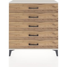 Arges Şifonyer 5 Çekmeceli 88x30x96 Aytaşı-çam Aytaşı