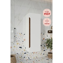 Banyo Koza 120 Cm %100 Mdf Banyo Boy Dolabı Beyaz