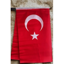 5 Adet 30x45 Cm Sopalı Bez Türk Bayrağı Kaliteli Alpaka Kumaş 30 x 45 CM