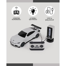 Enfal Let's Drive Uk 1:16 Renkli Işıklı Araba Şarj İstasyonlu Lc-31212 Beyaz