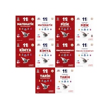 Limit 2027 11. Sınıf Matematik + Fizik + Kimya + Türk Dili Ve Edebiyatı + Tarih Konu Anlatım Föyleri + Soru Bankası Seti 10 Kitap Maarif Model