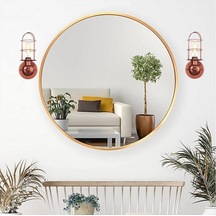 Riolight Retro Vintage Bakır Patine Kafes Metal Duvar Aplik Not: Diğer