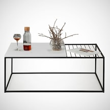 Zinus Beyaz Orta Sehpa Metal & Orta Masa / Metal Ayaklı Sehpa