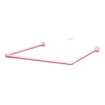 Zethome Banyo Duş Perde Borusu Köşe Boru Pembe Çok Renkli