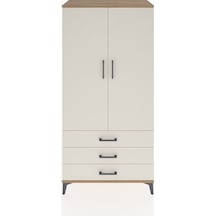 Hyperion Dolap Tek Raflı 3 Çekmeceli Tek Askılı 88x44x182 Çam-aytaşı Atlas Çam