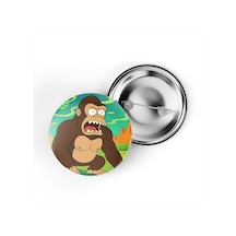 King Kong - 44 Mm İğneli Çanta Rozeti - 5 Adet Diğer