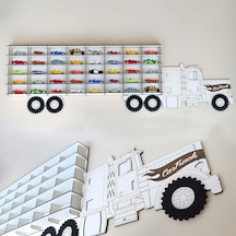 1/64 Tır Modeli Beyaz Hobi Oyuncak Araba Rafı Diğer