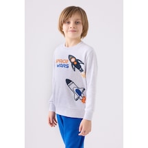 Rolypoly Erkek Çocuk Karmelanj Uzun Kol Pijama Takım 3445 001