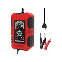 Foxsur Araba 12v 10a 24v 5a Otomatik Agm Lıfepo4 Akü Şarj Cihazı Kırmızı