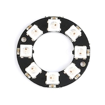 Alkatronik-8 Bit Neopixel Halka Ring Ws2812B 5050 Rgb Led Modül Full Color