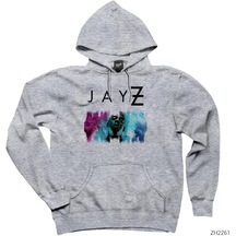 Jay-Z Colorful Cloud Gri Kapşonlu Sweatshirt Hoodie