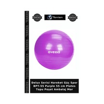 Delux Serisi Hareket Güç Spor Bpt-55 Purple 55 Cm Plates Topu Poşet Ambalaj Mor