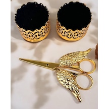 Essenza Gold Kadife Yükselti Ve Söz Makası Gold Gold
