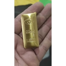 Metal Manyetörlü Çakmak Külçe Altın Kalıplı