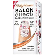 Sally Hansen Salon Effects - Gerçek Ojeden Yapılan Desenli Tırnak Bantları - Love Always 4422-01
