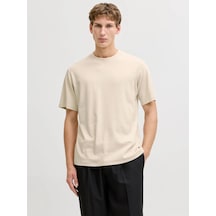 Jprblaowen Ss Brandıng Tee Sn Erkek T-shirt 12292397 Bej