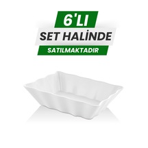 Alezy 556 Göreme Melamin Termostar Lagün Ekmeklik 26x20 Cm Beyaz