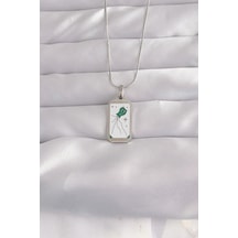 316l Çelik Gümüş Renk Beyaz Mineli Tarot Kolye - Özel Seri Bzsurn009122 316l Çelik Gümüş Renk Beyaz Mineli Tarot Kolye - Özel Seri Bzsurn009122