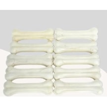 12cm Beyaz Press Çiğneme Kemiği 10lu Paket