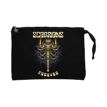 Scorpions Forever Siyah Clutch Astarlı Cüzdan / El Çantası Siyah