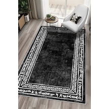 West Home Dijital Baskı Yıkanabilir Kaymaz Taban Leke Tutmaz Siyah Mutfak Halısı Salon Halısı Ve Yolluk Wh 440 Black