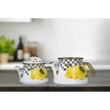Lemon Gold Model Emaye Çaydanlık 1