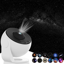 Star Projector, Bedroom İçin Planetaryum Projektörü Ultra Clear Galaxy Gece Işığı 4k Değiştirilebilir 12 Galaxy Disk