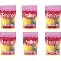 Pro Line Renkli Taneli Tavuklu Yetişkin Kedi Maması 6 x 400 G