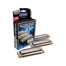 Hohner M5330pp Blues Harp Ms Pro Pack Mızıka A, C Ve G