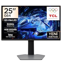 Tcl 25g64 25 İnç Fhd Mini Led Oyuncu Monitörü, 300 Hz, 1 Ms Gtg, Hdr600, Freesync Premium