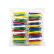 Uzun Renkli Plastik Sipsi - 40 Adet