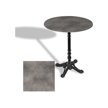 Çipa 1004 Döküm Ayak Yuvarlak Masa Çap 70cm - Werzalit, Wermodin Ve Allzalit Tabla - Copperfield Çok Renkli