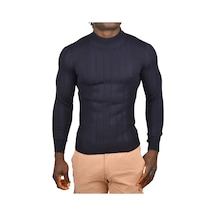 Deepsea Erkek Lacivert Yarım Balıkçı Yaka Çizgili Tüylenmeyen Slim Fit Triko Kazak 2505491 Lacivert Deepsea Erkek Lacivert Yarım Balıkçı Yaka Çizgili Tüylenmeyen Slim Fit Triko Kazak 2505491 Lacivert