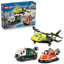 LEGO® City Uçak, Servis Kamyonu ve Hoverkraft Karışımı 60505 -7 Yaş ve Üzeri Çocuklar İçin Yaratıcı Oyuncak Yapım Seti (990 Parça)