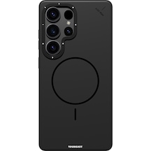 Galaxy S25 Ultra Kılıf M-safe Uyumlu Youngkit Dynamag Serisi Kapak Siyah Siyah