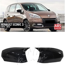 Renault Scenic 3 2010-2015 Batman-Yarasa Ayna Kapağı Piano Black
