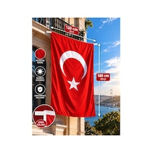 Türk Bayrağı 120x180 Cm Parlak Raşel Kumaş, Kenar Dikiş 120 x 180 CM
