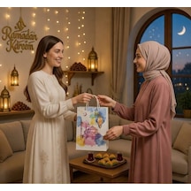 Ramazan Hediyelik Karton Çanta 26x40x8 Cm Ramazan Temalı Taşıma Çantası